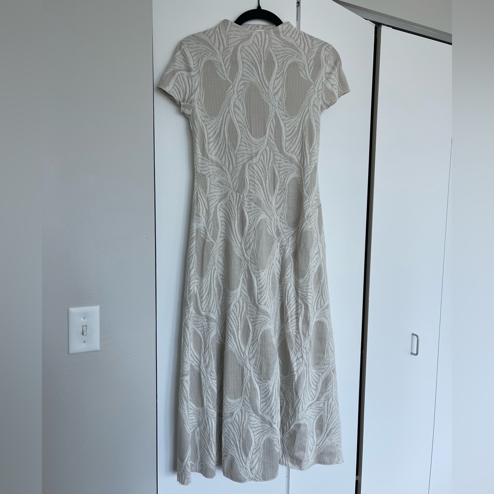Zara Cream Patterned Maxi Dress